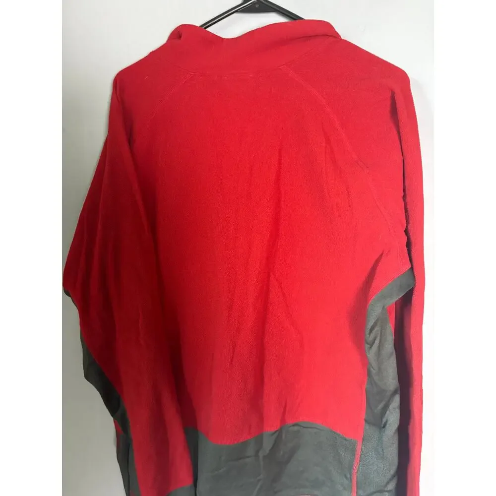 The North Face Full Zip Jacket Mens Red Gray Size XL Read